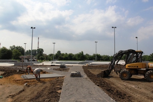 Najtrudniejsze prace w skateparku już na finiszu